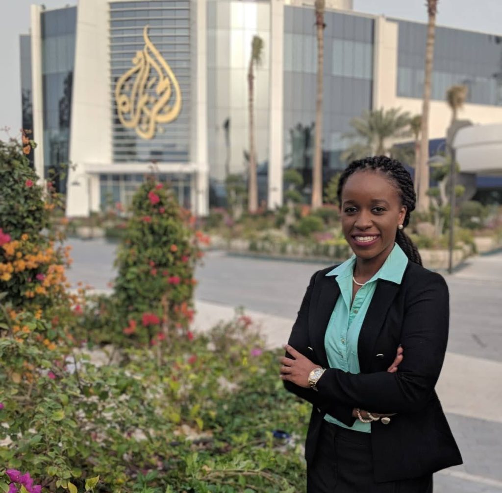 Uyanna at Al Jazeera in Qatar.