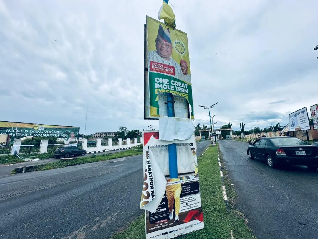 Vandalized billboards