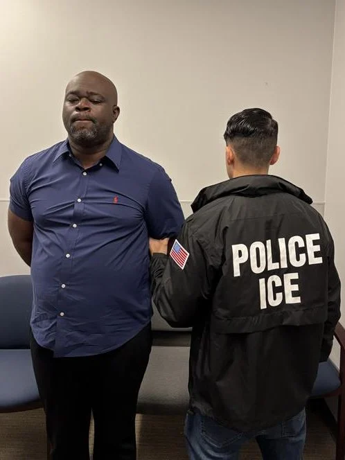 US ICE arrests Nigerian man for identity theft, fraud. Credit: X | EROLosAngeles