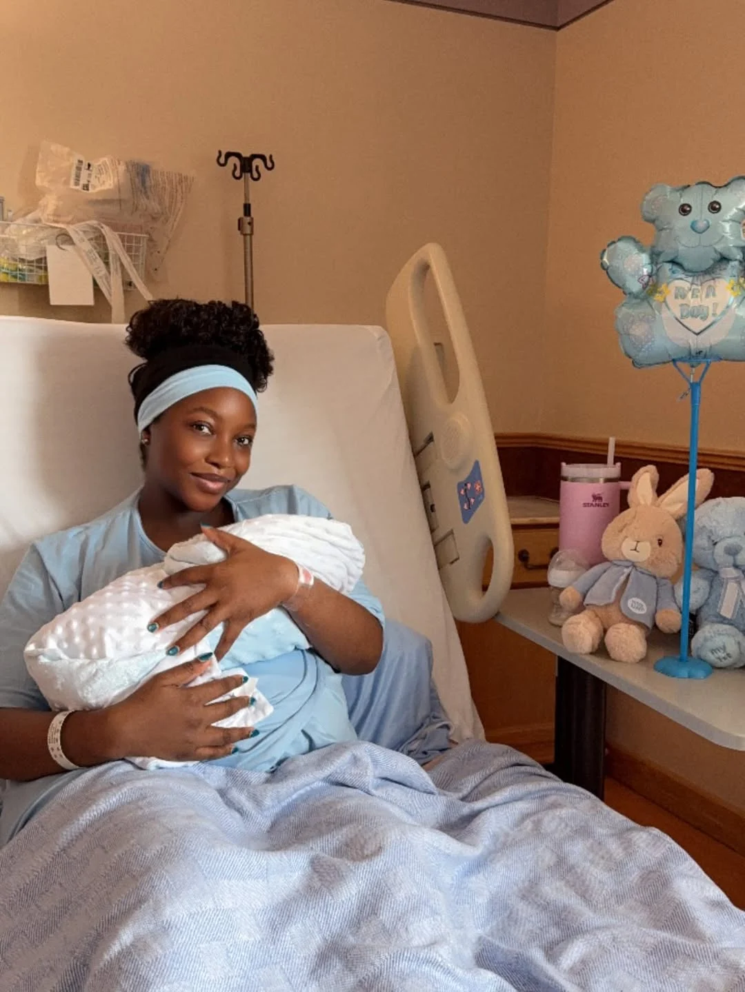 Actress Ini-Okojie welcomes baby boy. Credit: IG | inidimaokojie