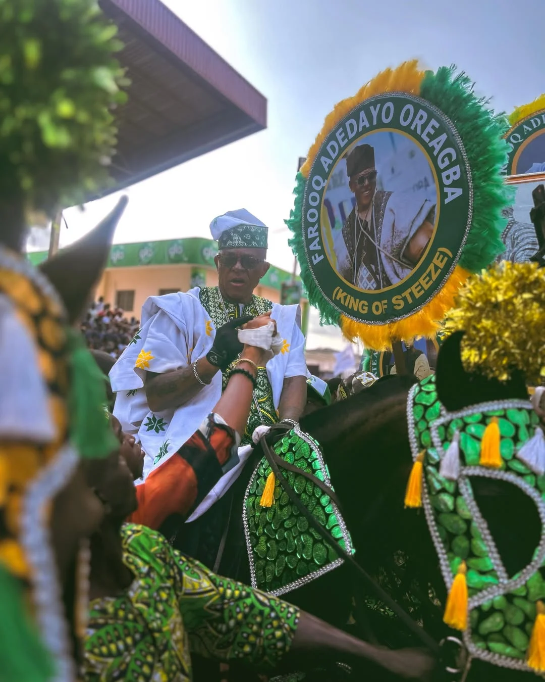 Farooq Oreagba at the 2026 Ojude Oba Festival. Credit: IG | _obalolar