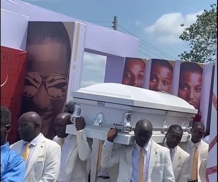 Photo of Alexx Ekubo's funeral service held in Abia State on Thursday. Credit Arochukwu mouthpiece