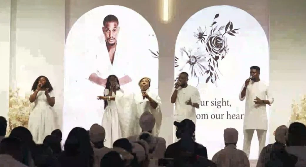 Alexx Ekubo's service of songs.