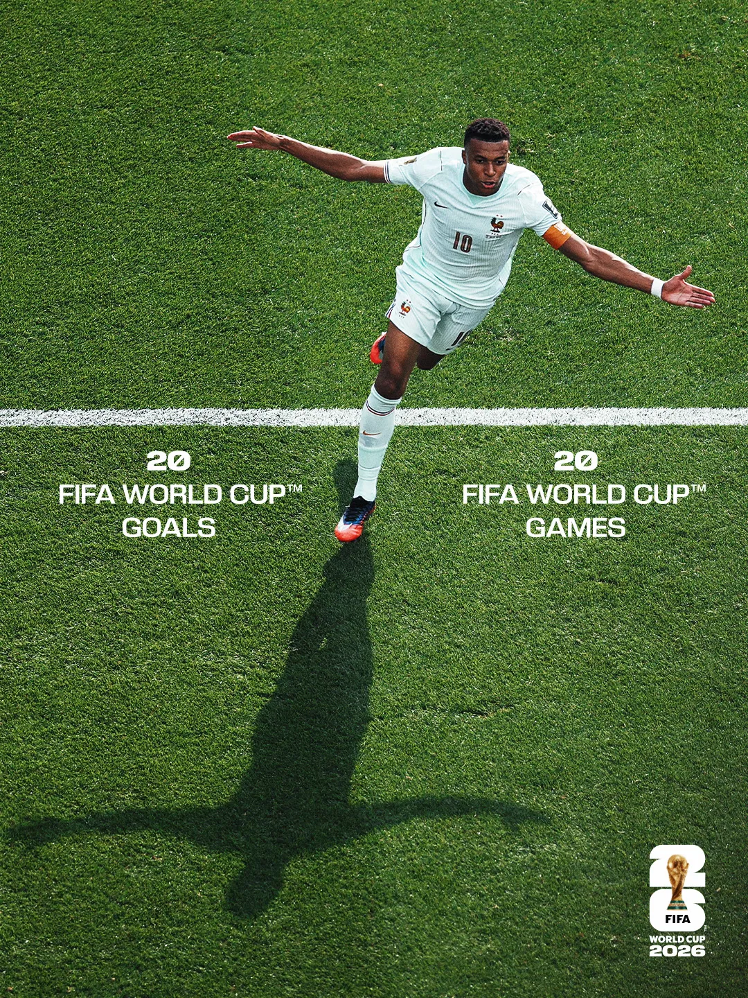 Kylian Mbappe goals, and games records (CREDIT: FIFA World Cup on X)