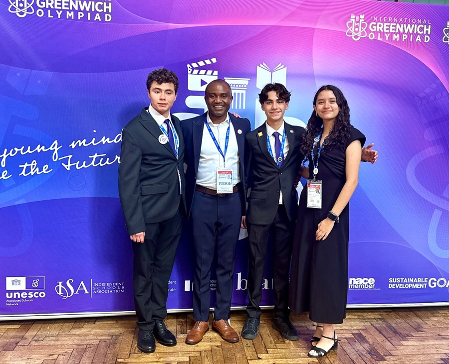 Tosin Joseph, one of the judges at the 2026 International Greenwich Olympiad (IGO)