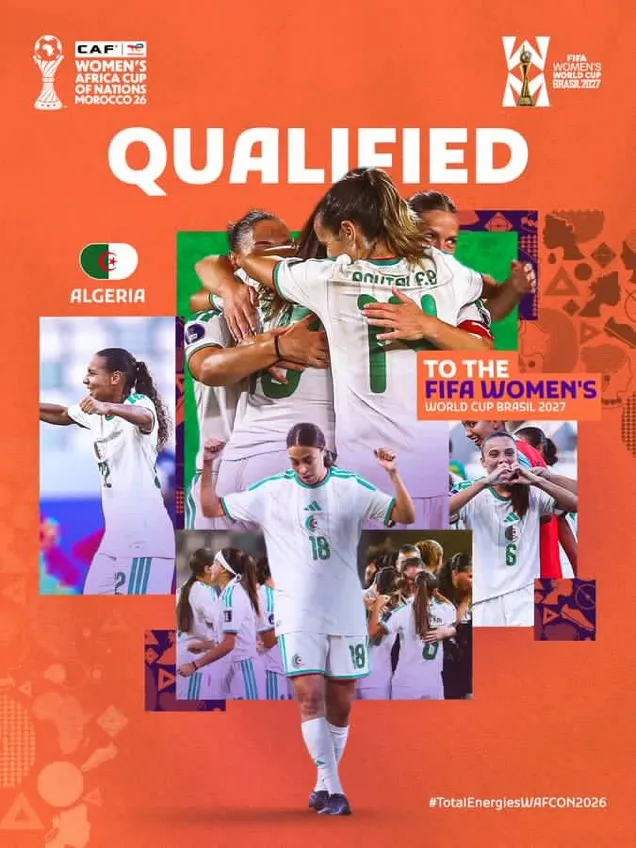 Algeria qualify for the World Cup (PHOTO CREDIT: CAF Women on X)