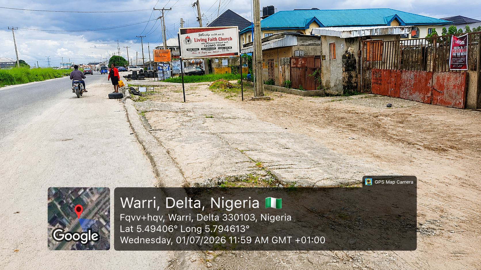 Landmark to Erubure's family house along Udu Road in Warri – Credit Chinagorom Ugwu- PREMIUM TIMES
