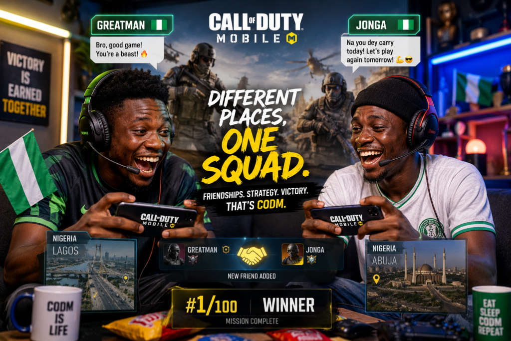 How young Nigerians turn virtual gunfire in this shooting game into real-world friendship