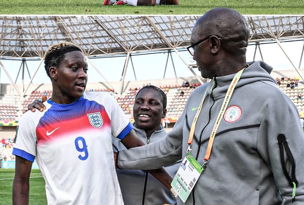 Nigeria Players Show Class As They Console Ademiluyi After England Defeat