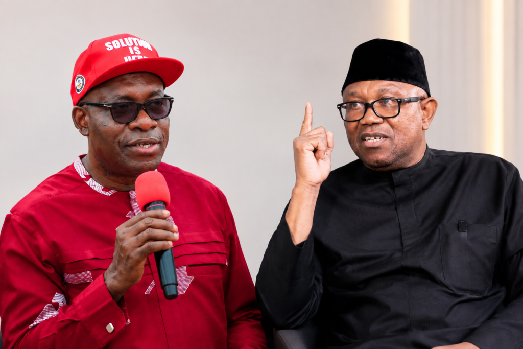 Soludo’s wife reacts to Peter Obi’s godfather claims
