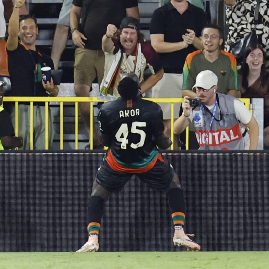Akor Adams Scores Winner as Venezia Shock Napoli