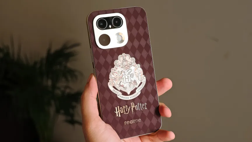 Prakhar Khanna holding the Realme 16 Pro 5G Harry Potter Edition.