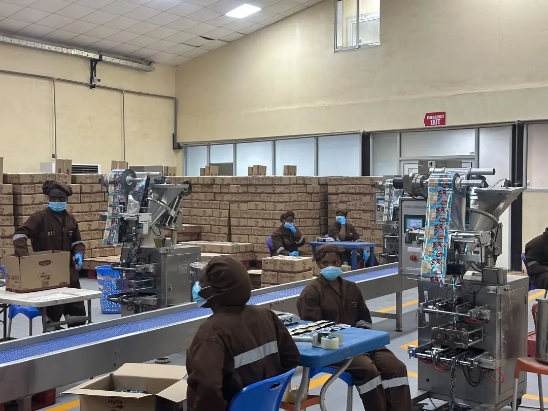 Chocolate and beverage processing and packaging plants at Johnvents Group in Ondo State.