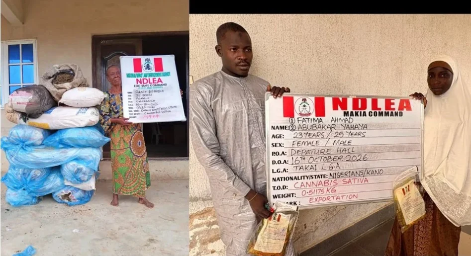 NDLEA intercepts Saudi-bound cannabis in palm oil keg, N6.98bn tramadol