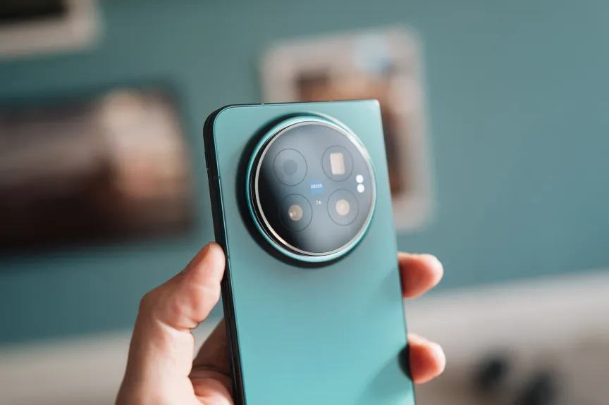 A close-up of the Vivo X Fold 6’s camera array.